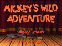 Mickey s Wild Adventure, capture d'écran